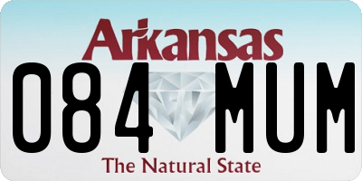 AR license plate 084MUM
