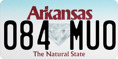 AR license plate 084MUO