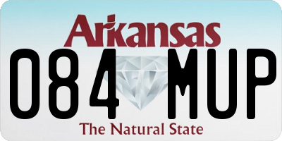 AR license plate 084MUP