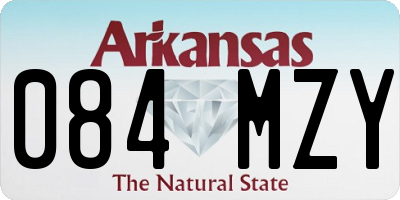 AR license plate 084MZY