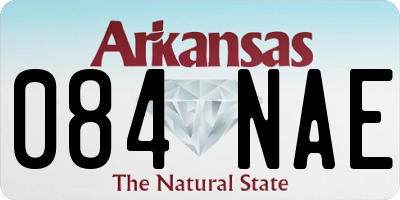 AR license plate 084NAE