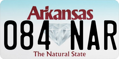 AR license plate 084NAR