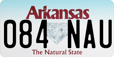 AR license plate 084NAU