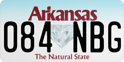 AR license plate 084NBG