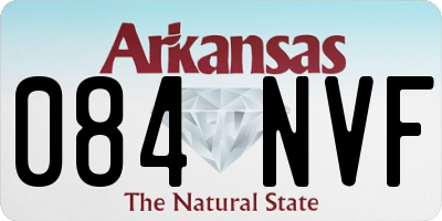 AR license plate 084NVF