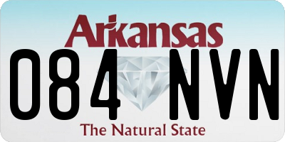 AR license plate 084NVN