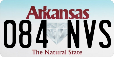 AR license plate 084NVS