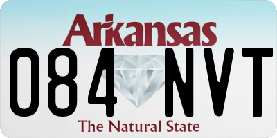 AR license plate 084NVT