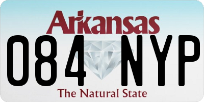 AR license plate 084NYP