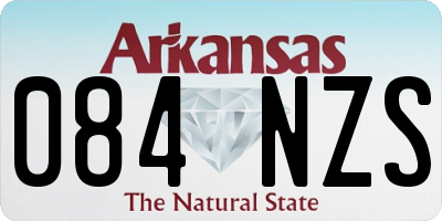 AR license plate 084NZS