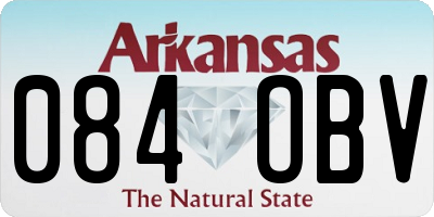 AR license plate 084OBV