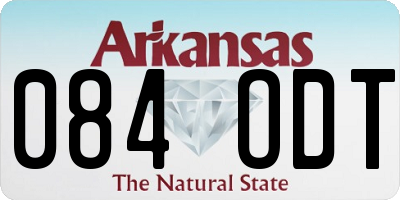 AR license plate 084ODT
