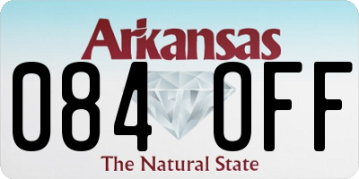 AR license plate 084OFF
