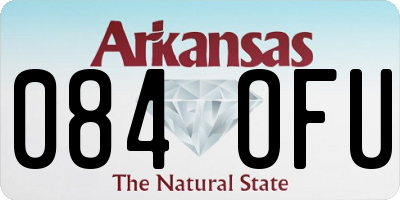 AR license plate 084OFU