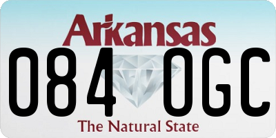 AR license plate 084OGC