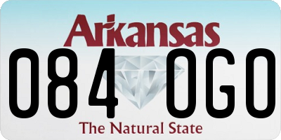 AR license plate 084OGO