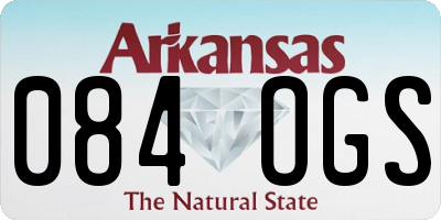 AR license plate 084OGS