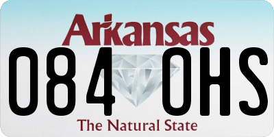 AR license plate 084OHS