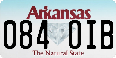 AR license plate 084OIB