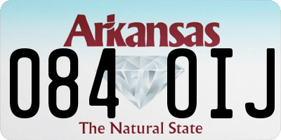 AR license plate 084OIJ