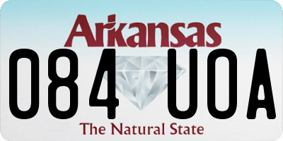 AR license plate 084UOA