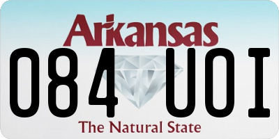 AR license plate 084UOI
