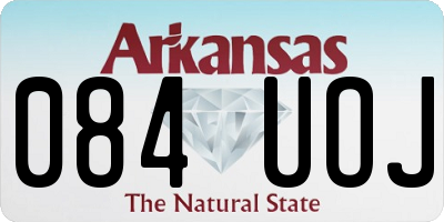 AR license plate 084UOJ