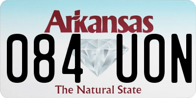 AR license plate 084UON