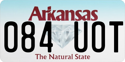 AR license plate 084UOT