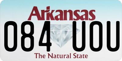 AR license plate 084UOU