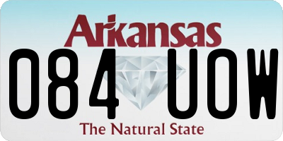 AR license plate 084UOW