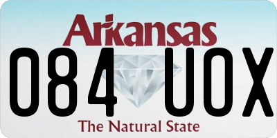 AR license plate 084UOX