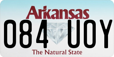 AR license plate 084UOY