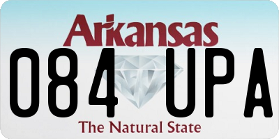 AR license plate 084UPA