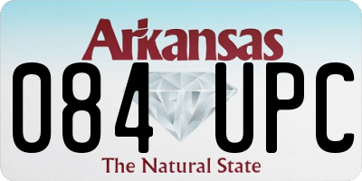 AR license plate 084UPC