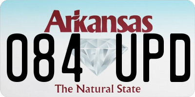 AR license plate 084UPD