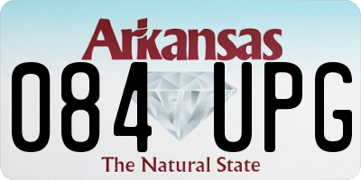 AR license plate 084UPG
