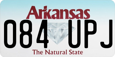 AR license plate 084UPJ