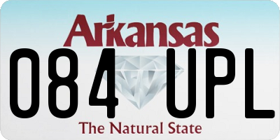 AR license plate 084UPL