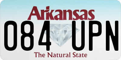 AR license plate 084UPN