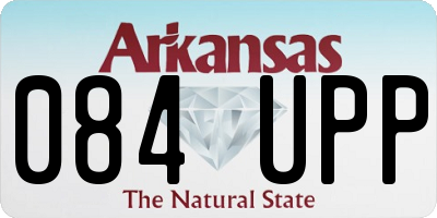 AR license plate 084UPP