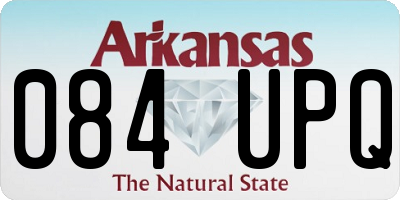 AR license plate 084UPQ