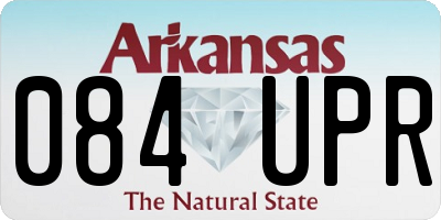 AR license plate 084UPR