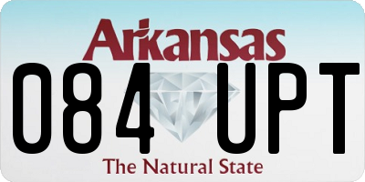 AR license plate 084UPT