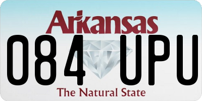AR license plate 084UPU