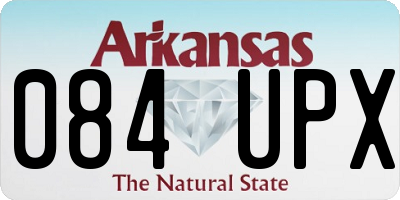 AR license plate 084UPX