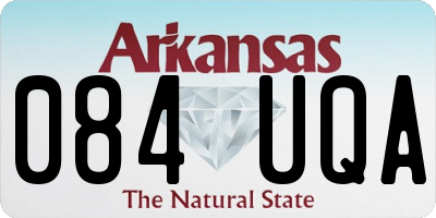 AR license plate 084UQA