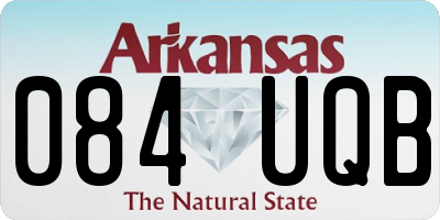 AR license plate 084UQB