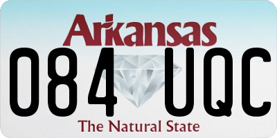 AR license plate 084UQC