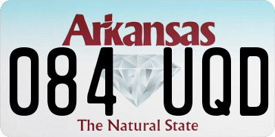 AR license plate 084UQD